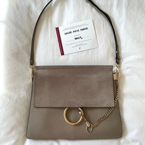 Selling Medium Chloe Faye Bag in Motty Grey (Authentic)